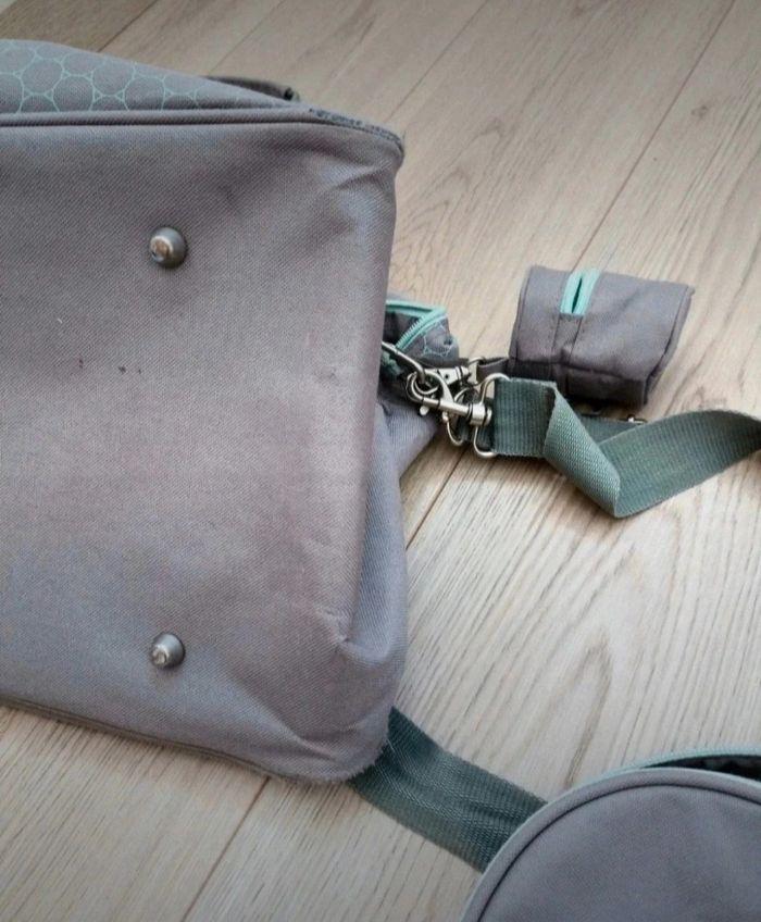 Sac à langer béaba marron gris vert clair - photo numéro 4