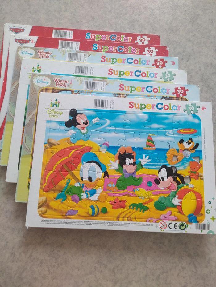 Lot de 6 puzzles Super color 30 pièces - photo numéro 2