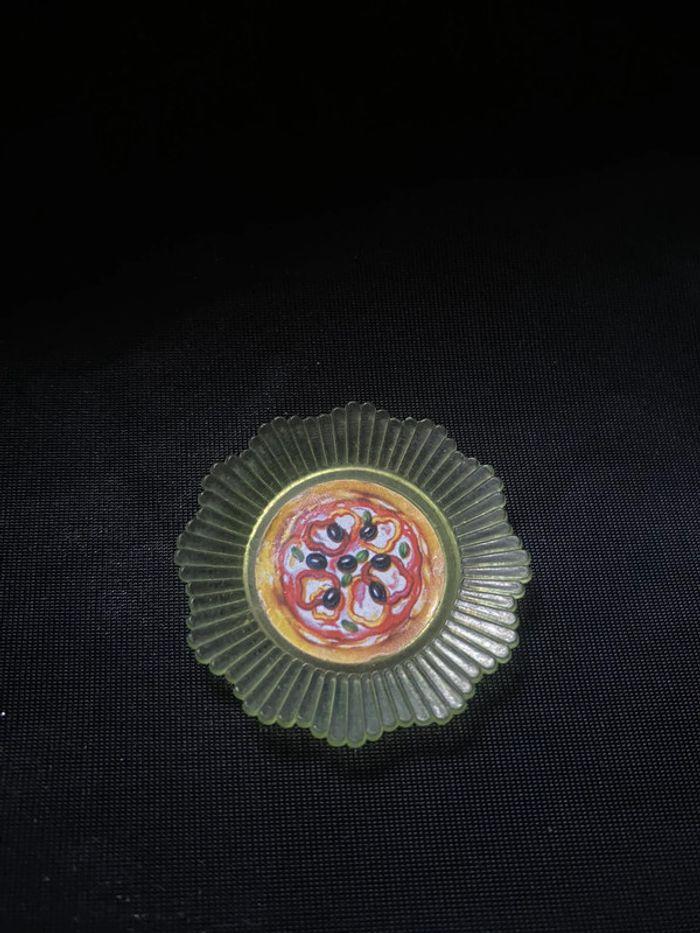 Vintage assiette de Pidzza barbie - photo numéro 2