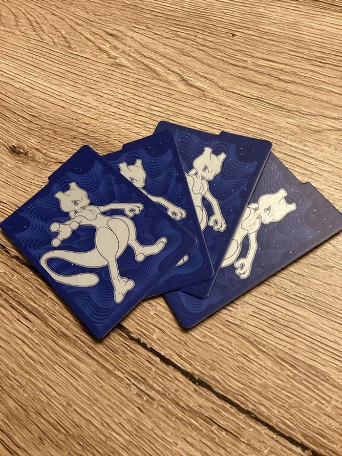 paquets de 65 sleeve Pokémon mewtwo Pokémon go neuf pour vos carte Pokémon avec 4 cale mewtwo - photo numéro 4