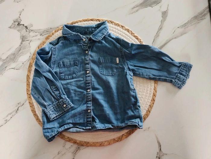 Chemise en jean fille 12 mois