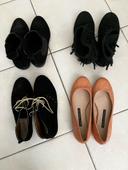 Lot 4 paires de chaussures taille 36 en bon état