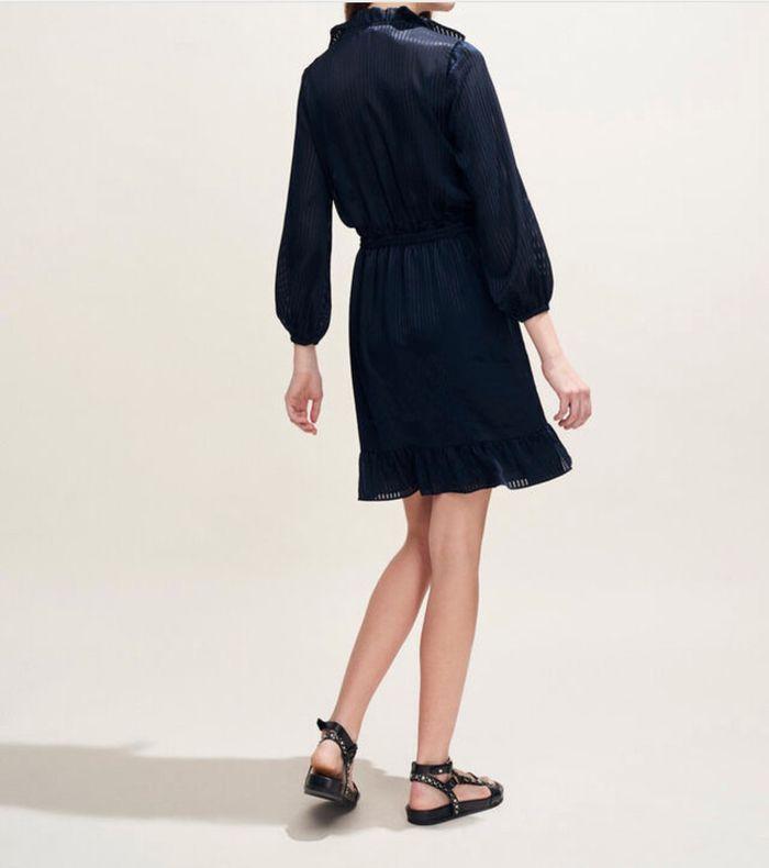 Robe Claudie Pierlot bleue marine - photo numéro 8