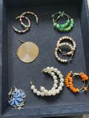 Lot 7 paires de boucles d’oreilles