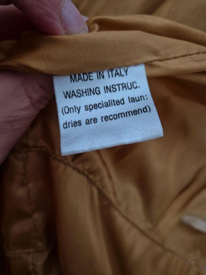 Veste en cuir camel fabrication italienne - photo numéro 13