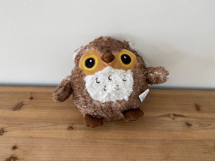 Peluche hibou brun