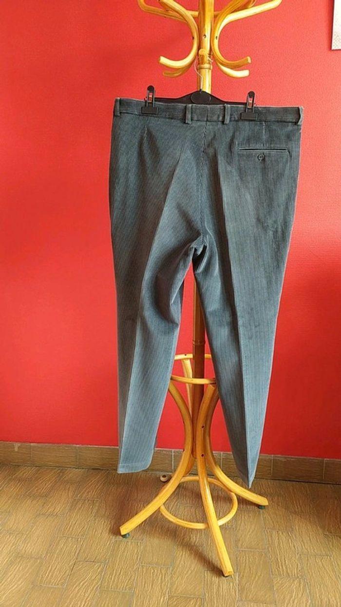 Pantalon velours homme gris taille 50 extensible - photo numéro 6