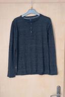 Sweatshirt manches longues. Gris chiné. Kiabi