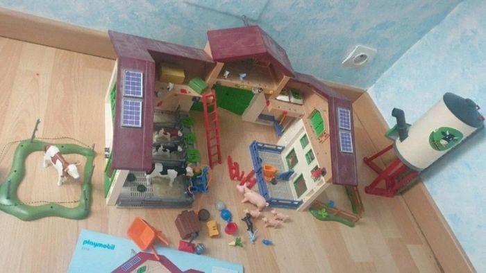 Grande ferme 5119 moderne avec silo playmobil country avec animaux et accessoires - photo numéro 2