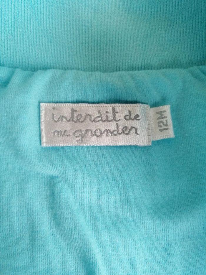 Veste Interdit de me gronder 12 mois - photo numéro 3