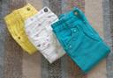 Lot de 3 pantalons fille colorés 12 mois