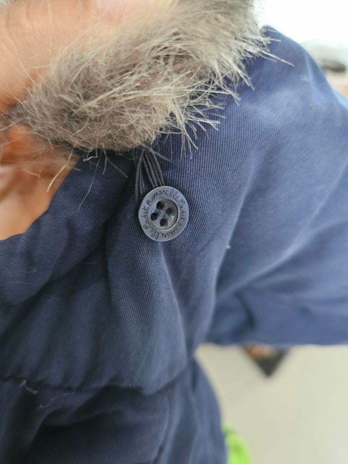 Parka doublée bleu taille 12 mois - photo numéro 5