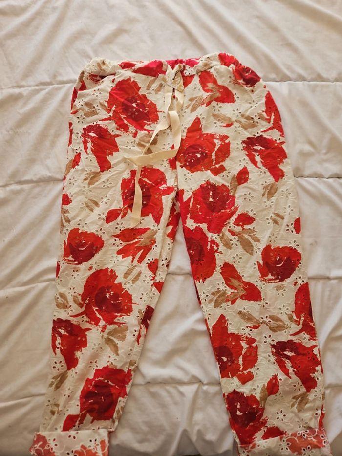 Magnifique pantalon coquelicot neuf - photo numéro 1