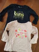 Lot de 2 tee-shirts manches longues