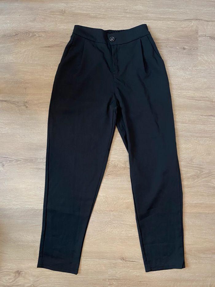 Pantalon chino avec élastique noir taille S / 36 - photo numéro 2