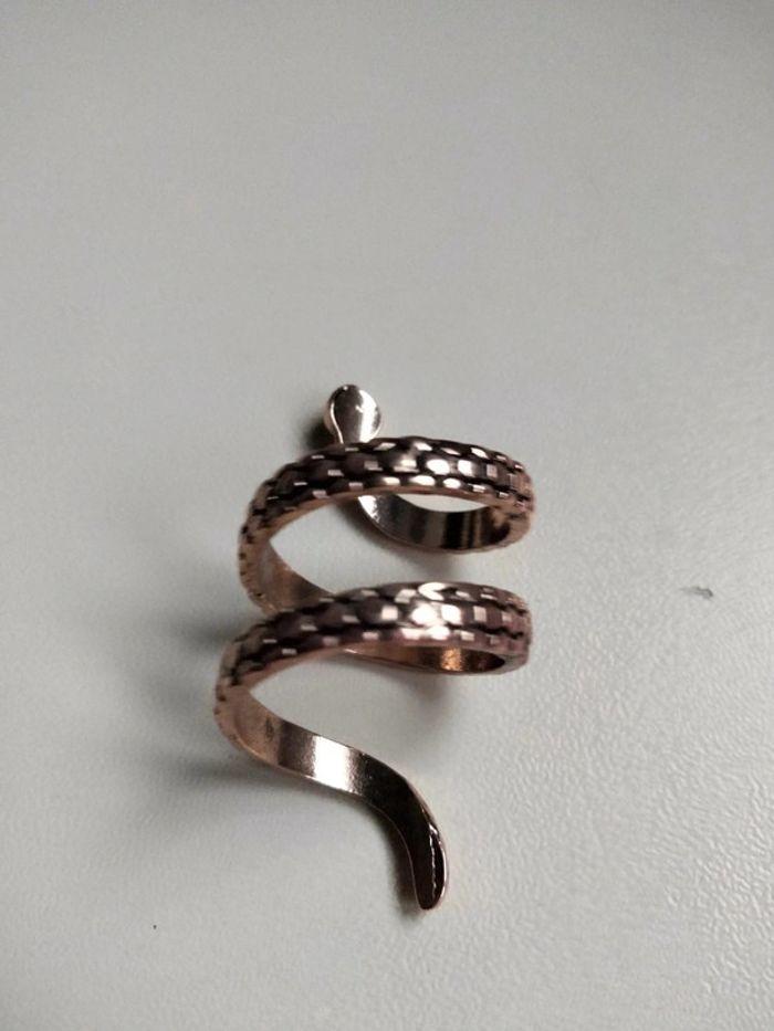 Bague serpent en métal doré 17mm - photo numéro 2