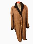 Trench beige doublure fausse fourrure 50