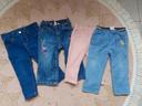 Lot de 4 pantalons 18 mois rose jeans