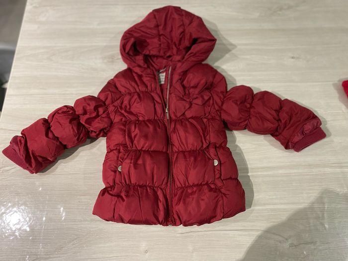 Veste fille rose/bordeaux Zara Baby 18-24 mois 86 cm - photo numéro 2