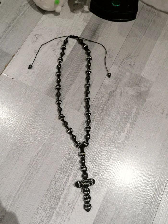 Collier Shamballa croix 📿 - photo numéro 3