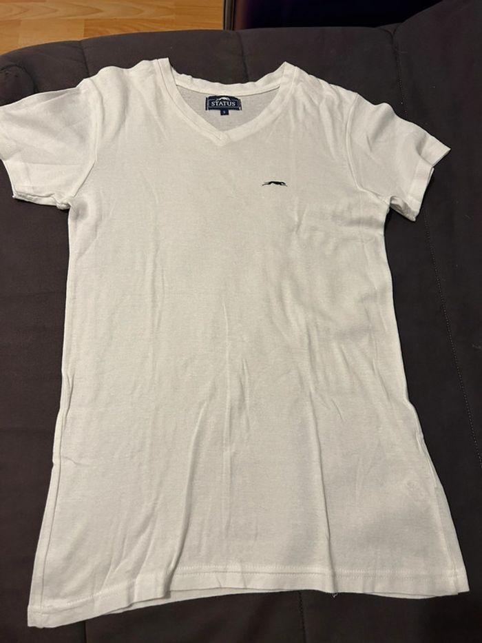 T-shirt blanc status taille S - photo numéro 1