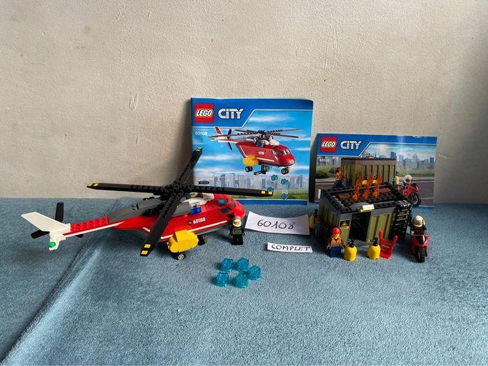 Lego city 60108 l’unité de secours des pompiers complet avec notices - photo numéro 1