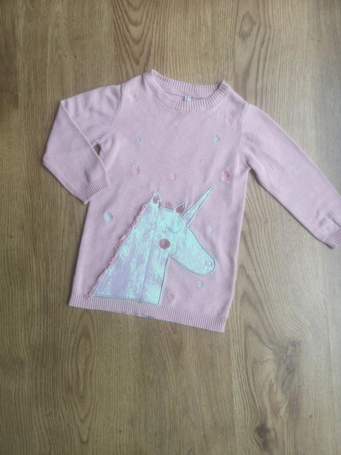 Robe pull licorne rose - photo numéro 1