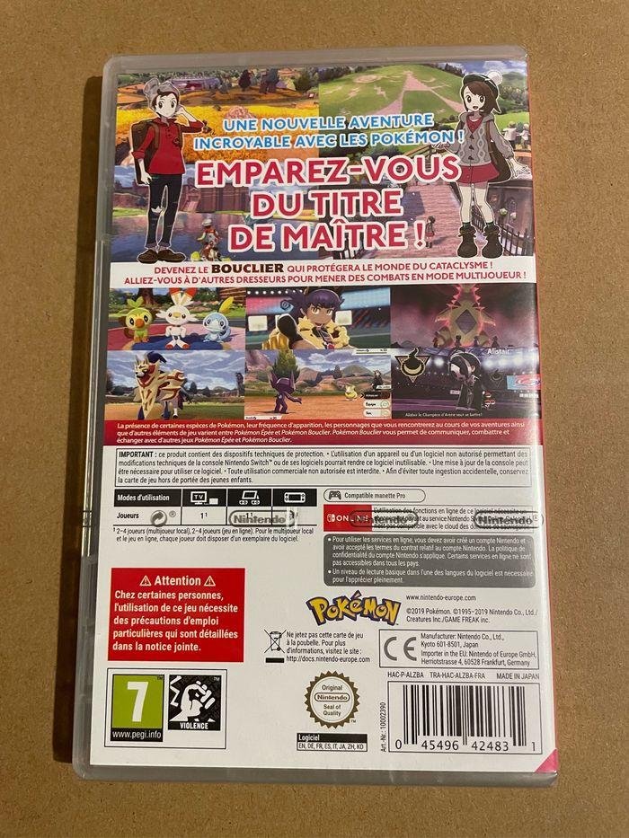 Jeu switch POKEMON BOUCLIER Neuf - photo numéro 2