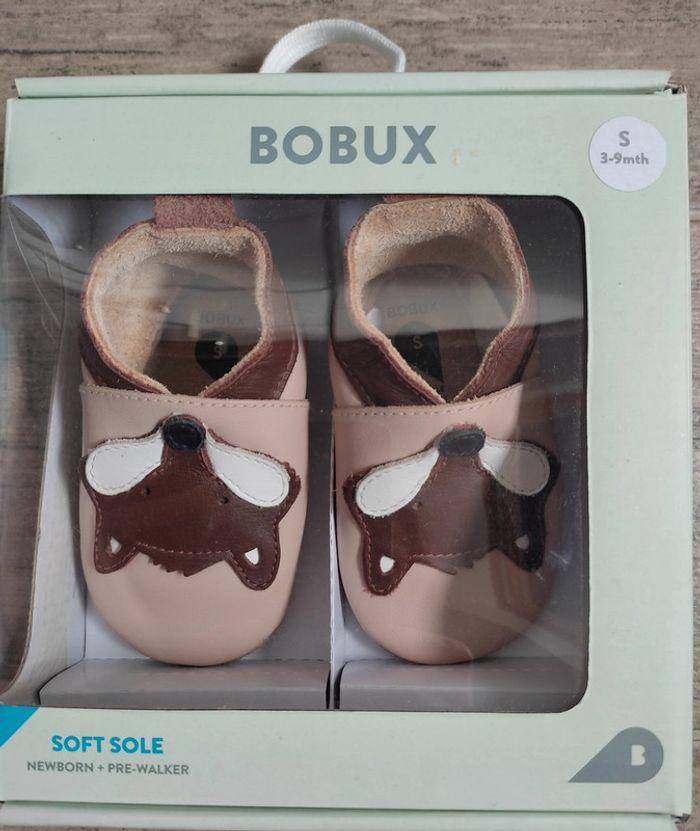 Chaussons en cuir pour bébé - modèle renard - Bobux 3-9 mois (S) - photo numéro 2