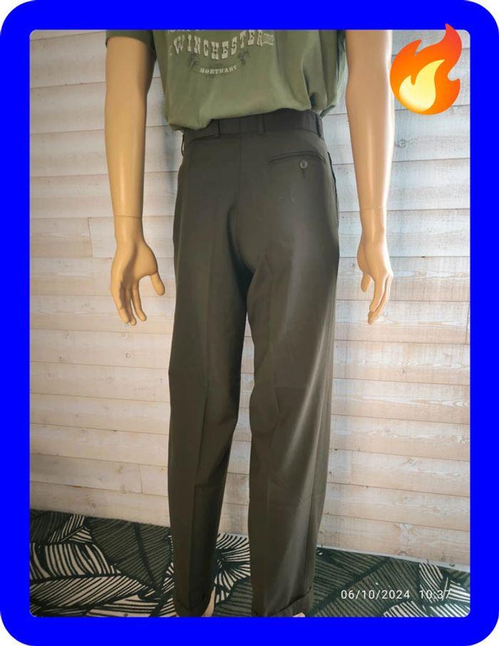 Pantalon vintage de ville vert olive  st Michael taille 38 (s) - photo numéro 4