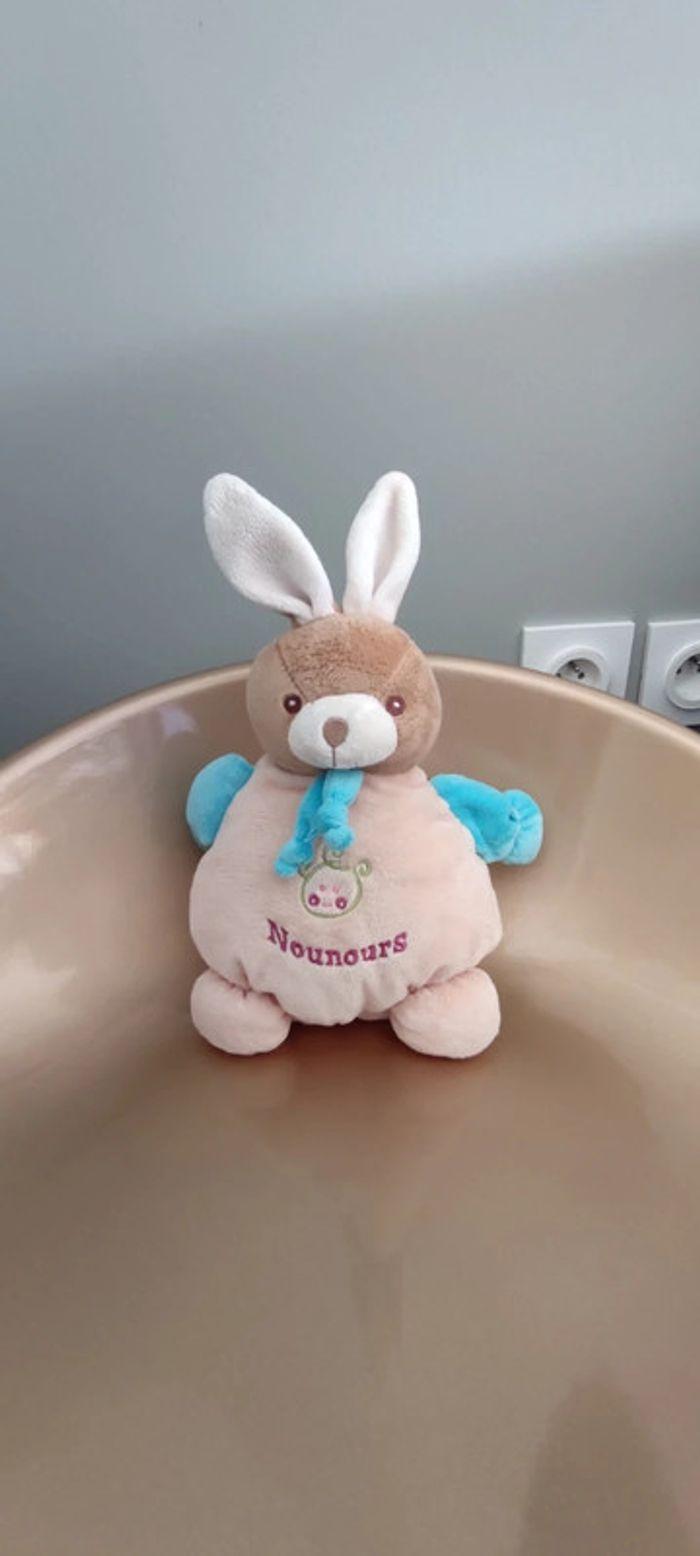 Doudou Lapin boule Nounours - photo numéro 1