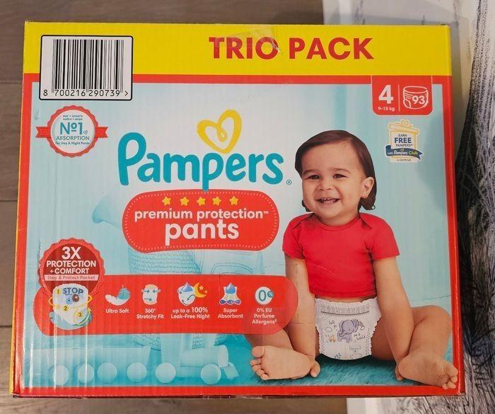 Trio Pack Pants Pampers Premium Protection Taille 4 - de 9 à 15 kg - photo numéro 2