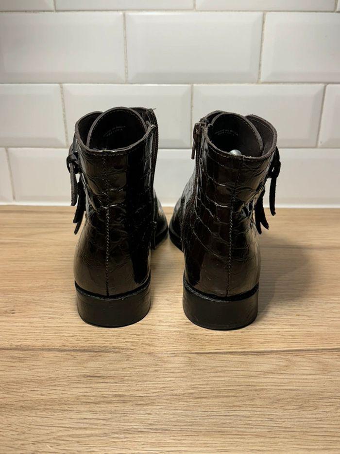 Boots vernies marron Asos 37 - photo numéro 4