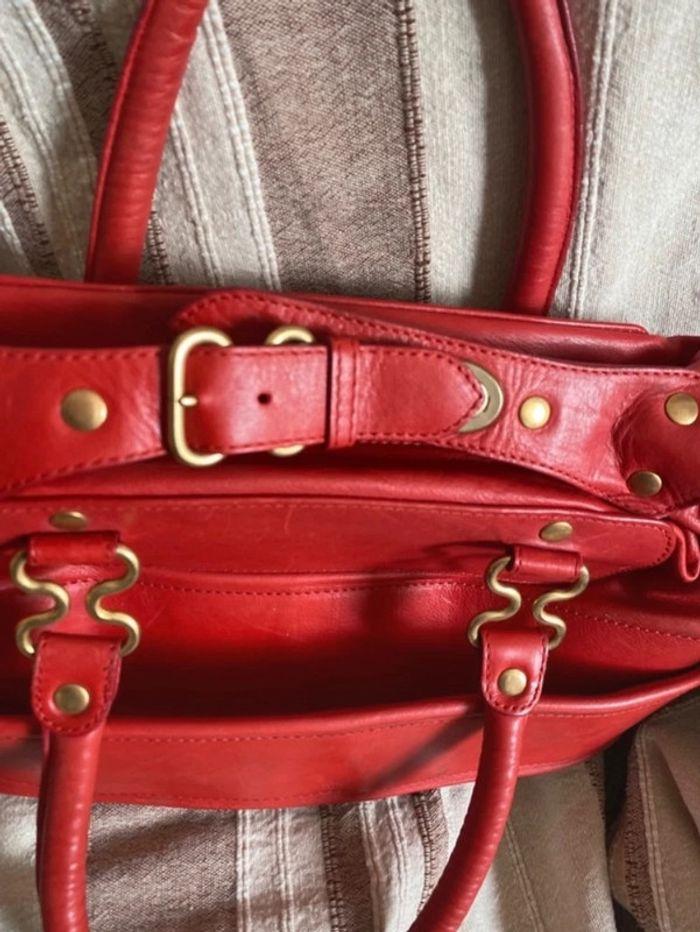 Maison Margiela Sac rouge en cuir - photo numéro 3