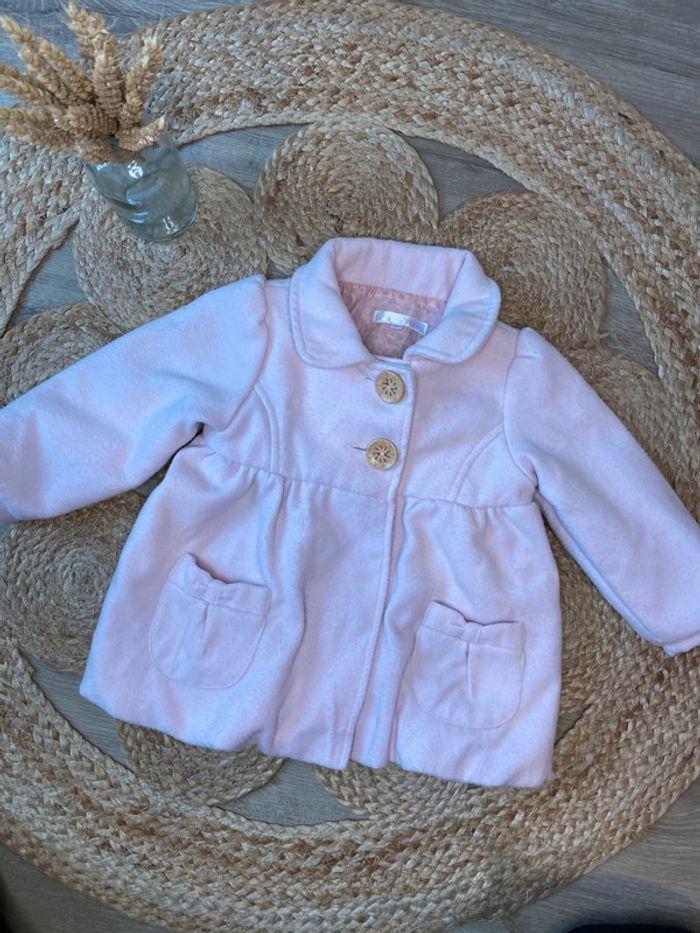 Manteau 18 mois rose clair avec noeud Graine de Rêve - photo numéro 1