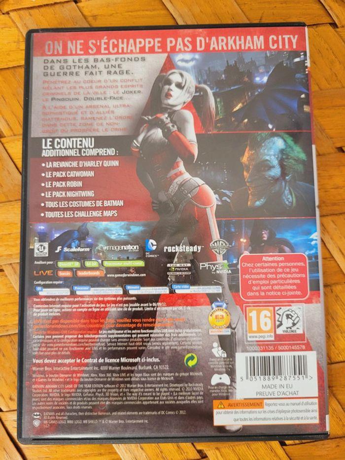 Jeu vidéo Windows Batman Arkham city édition Goty game of the year PC dvd DC comics univers - photo numéro 6