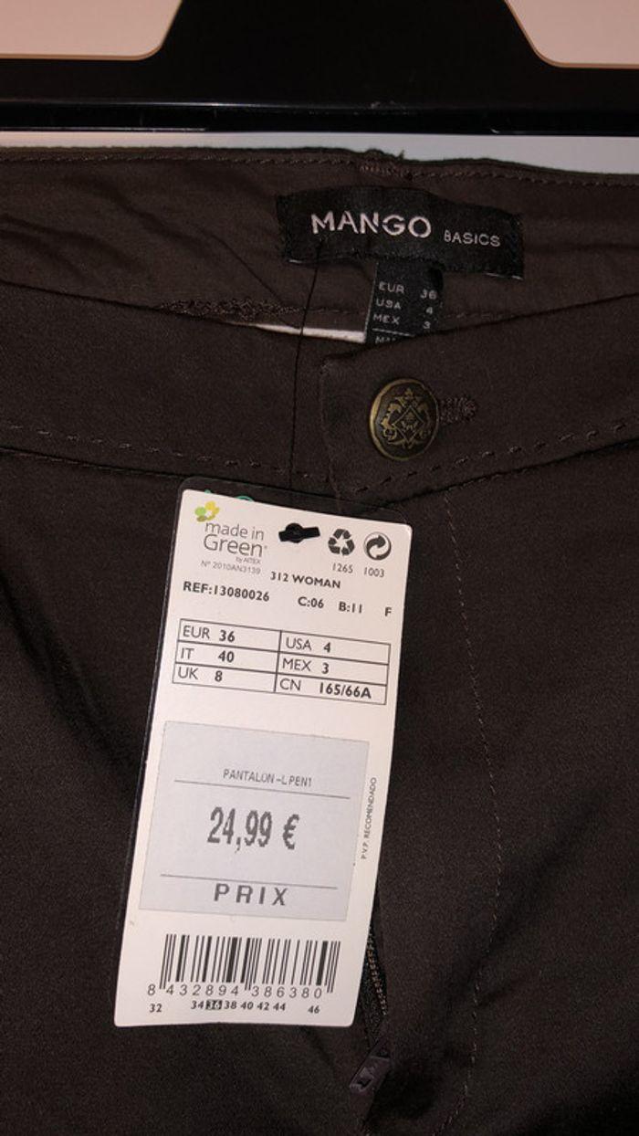 Pantalon tailleur marron Mango - photo numéro 3