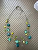 Collier ton bleu / vert