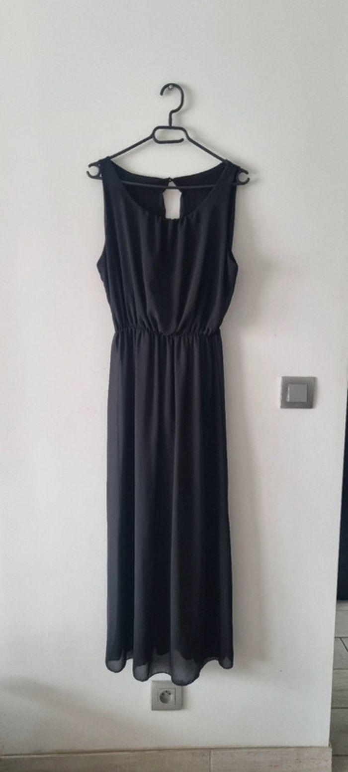 Robe longue noire fluide dos nus M/L - photo numéro 1