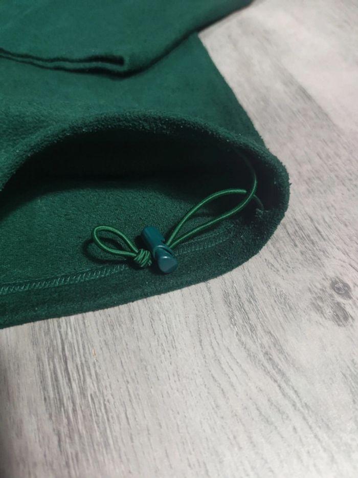 Veste Half Zip Old Navy Vert Sapin Logo Brodé Bleu Marine Taille XL Homme - photo numéro 6