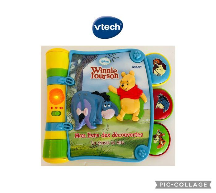 9-36 mois Vtech Disney Winnie l’Ourson mon livre des découvertes la chasse au miel livre parlant interactif lumineux boutons cache-cache motricité fine 2 chansons 8 mélodies lot SOP77 - photo numéro 1