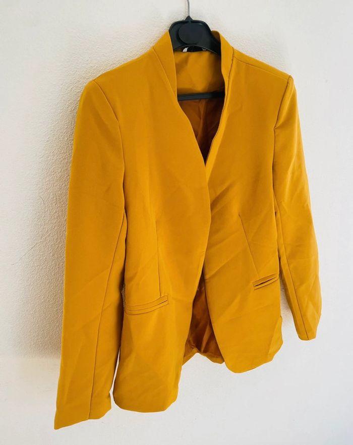 Blazer moutarde taille L femme - photo numéro 3