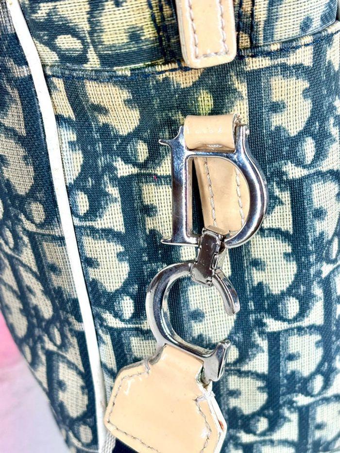 Sac Dior Girly tissu logo bleu - photo numéro 10