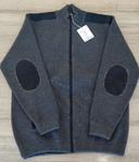 Cardigan gris chiné homme taille XXL, veste de marque Armor Lux