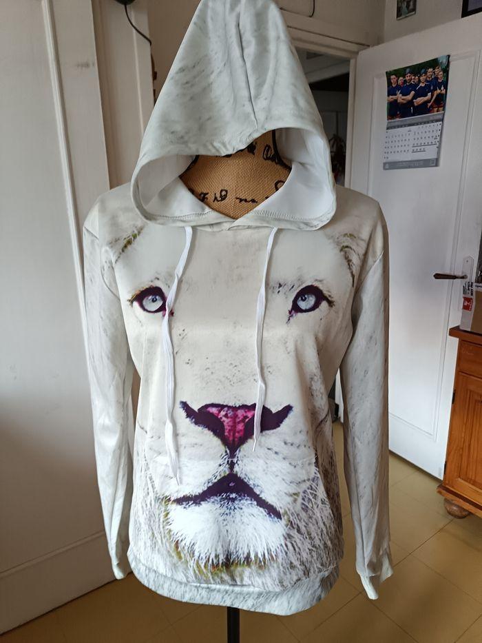 Sweat crème taille 36 lion blanc Mixe - photo numéro 1