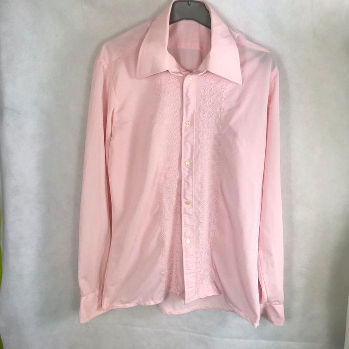 Chemise brodée vintage années 70/80 - photo numéro 1