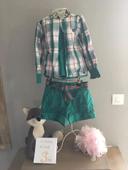 Ensemble fille 3 ans short et blouse