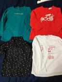 Lot 4 tee shirts manche longue