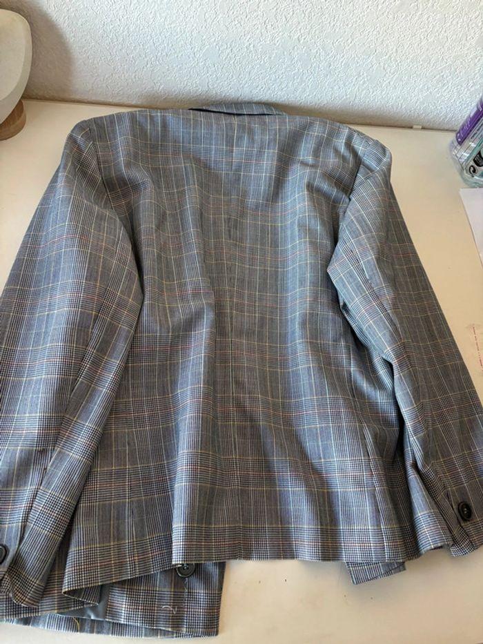 Ensemble tailleur blazer jupe gris carreaux vintage 70s Weinberg taille L/40 - photo numéro 14