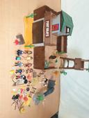 Lot fort indiens et cow boy playmobil